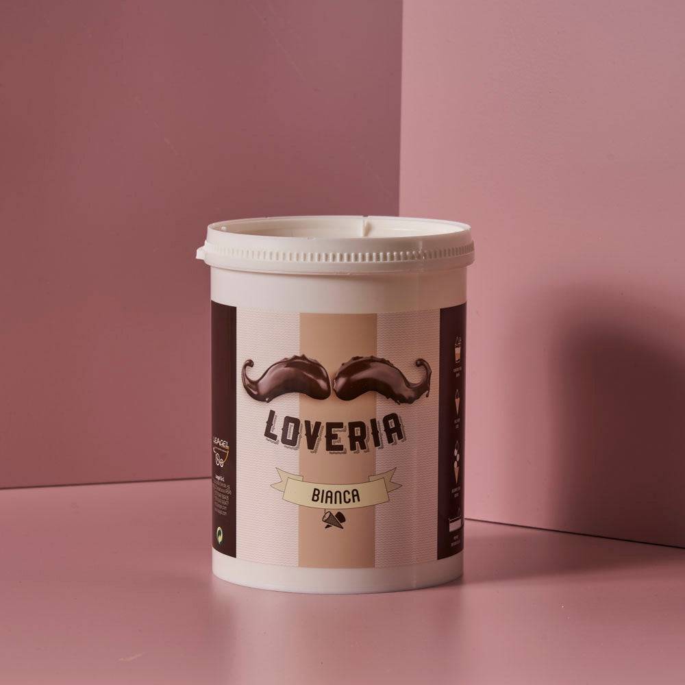 Loveria weiße Schokocreme | 1,2 kg Dose