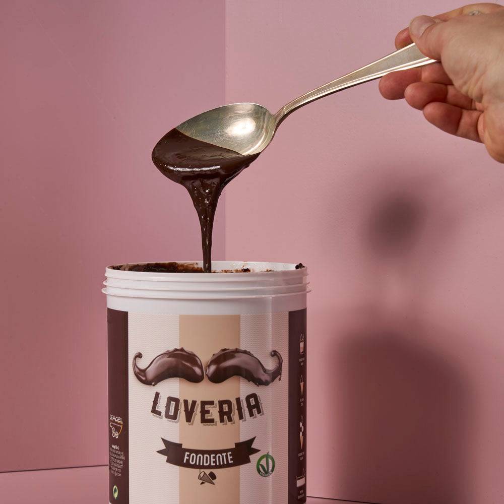 Loveria Bitter-Schokocreme | 1,2 kg Dose