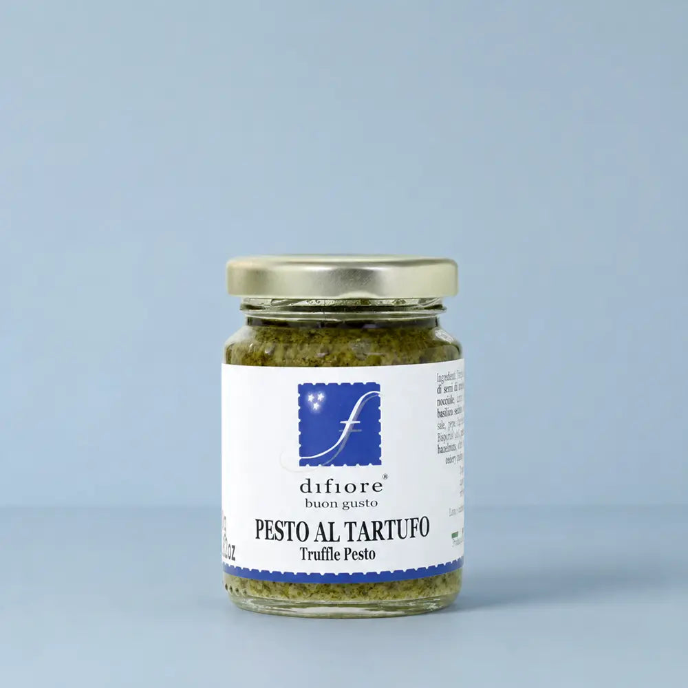 trüffelpesto mit champignon und basilikum