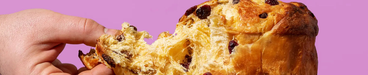 panettone aus italien - italienischer kuchen von kleinen bäckereien