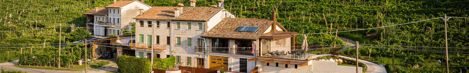 Ansicht auf Cantine Rebuli Prosecco