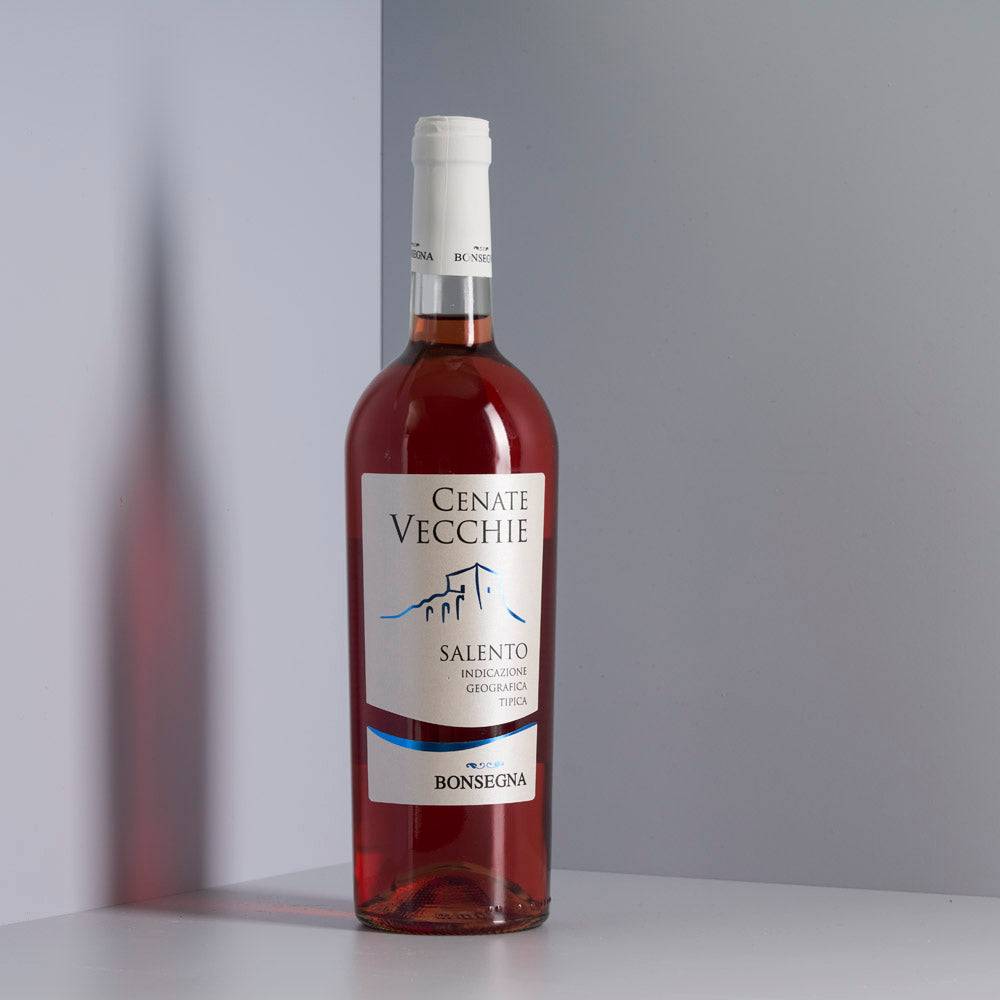 rosé wein aus apulien von bonsegna - aus rotweintrauben