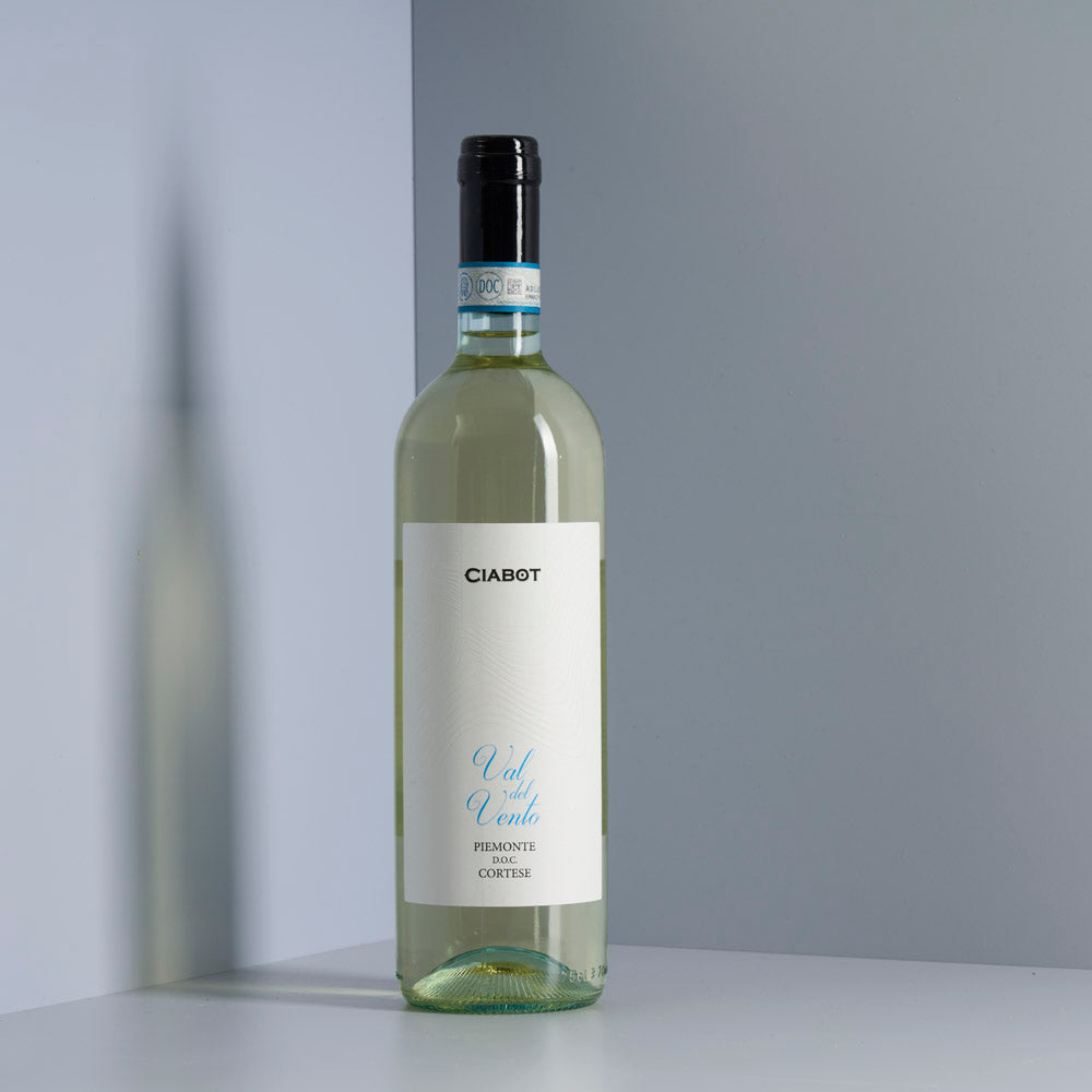 Flasche Ciabot Val del Vento, Cortese aus dem Piemont