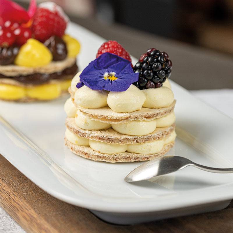 mandelwaffeln für dessertkreationen gastronomie und konditorei