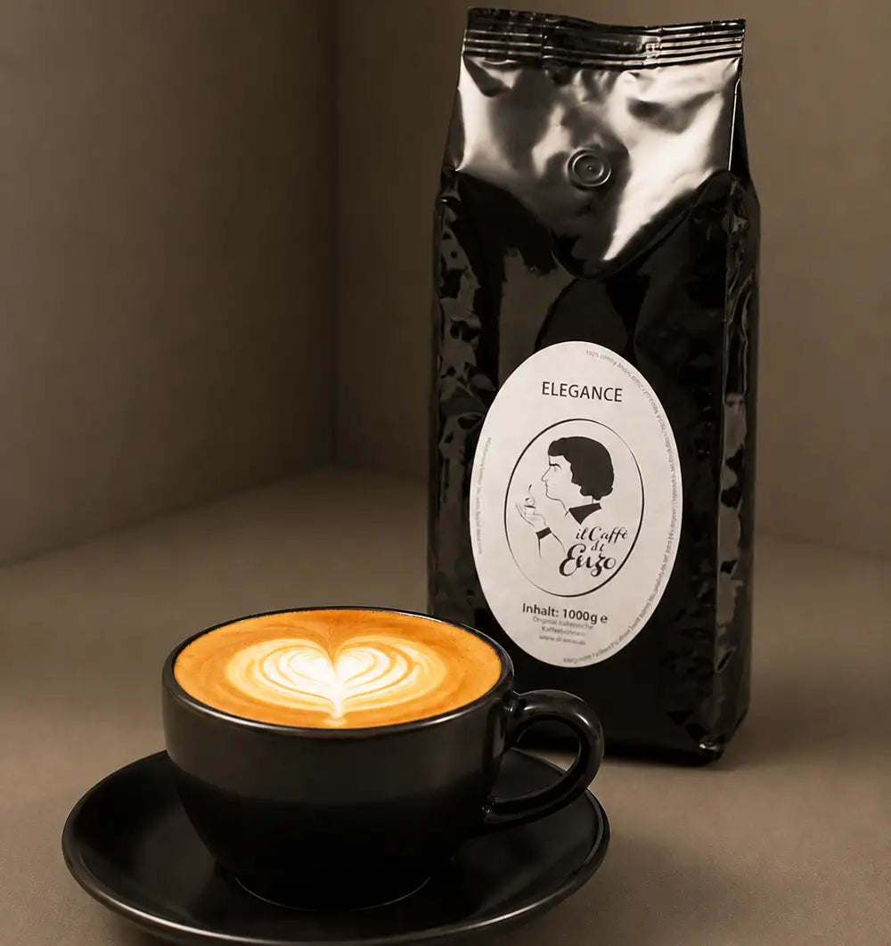 espressobohnen cafe di enzo für cappuccino