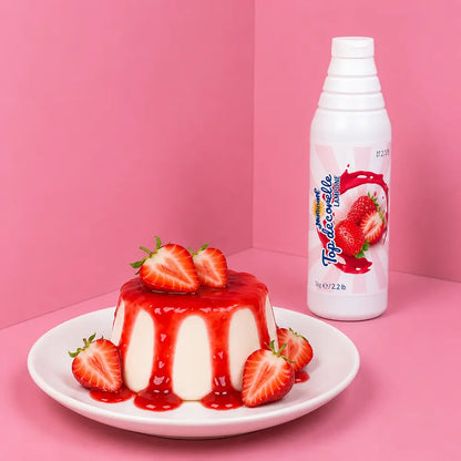 erdbeer topping für panna cotta und dessert