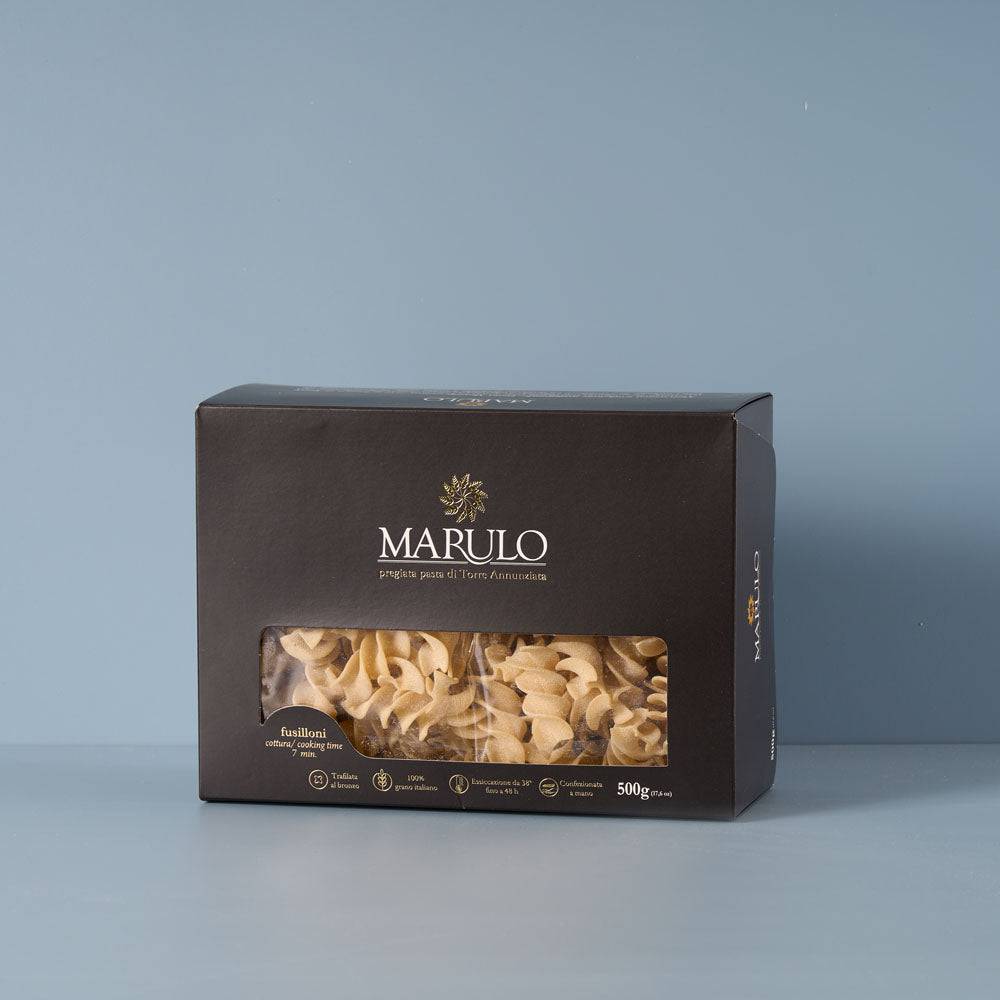 marulo fusilloni geschenkbox trifolato al bronzo