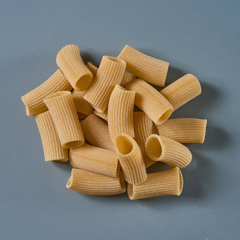 rigatoni marulo hergestellt im triffolato al bronzo verfahren, vom lieferanten für gastronomie und handel