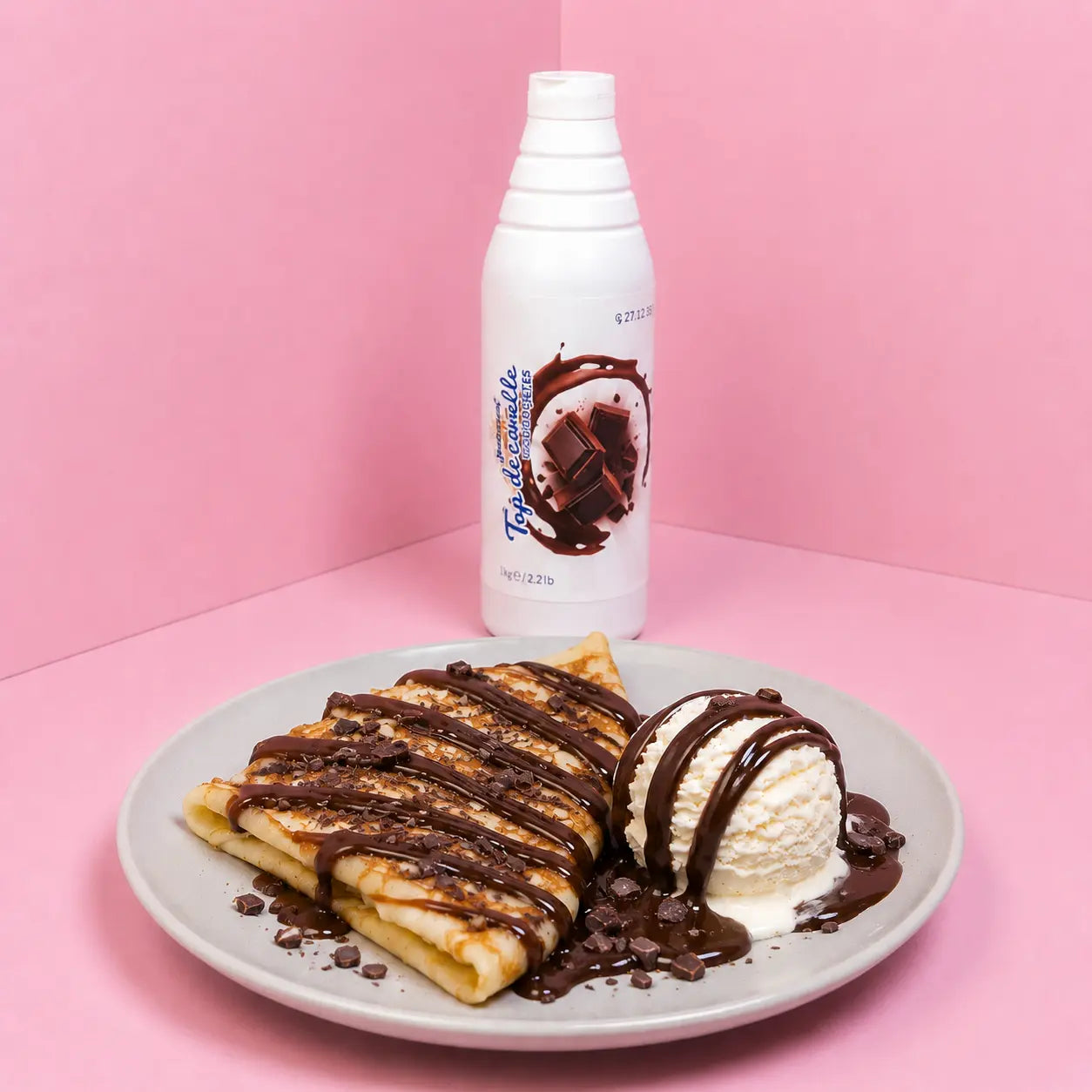 bitterschokoladen topping für dessert