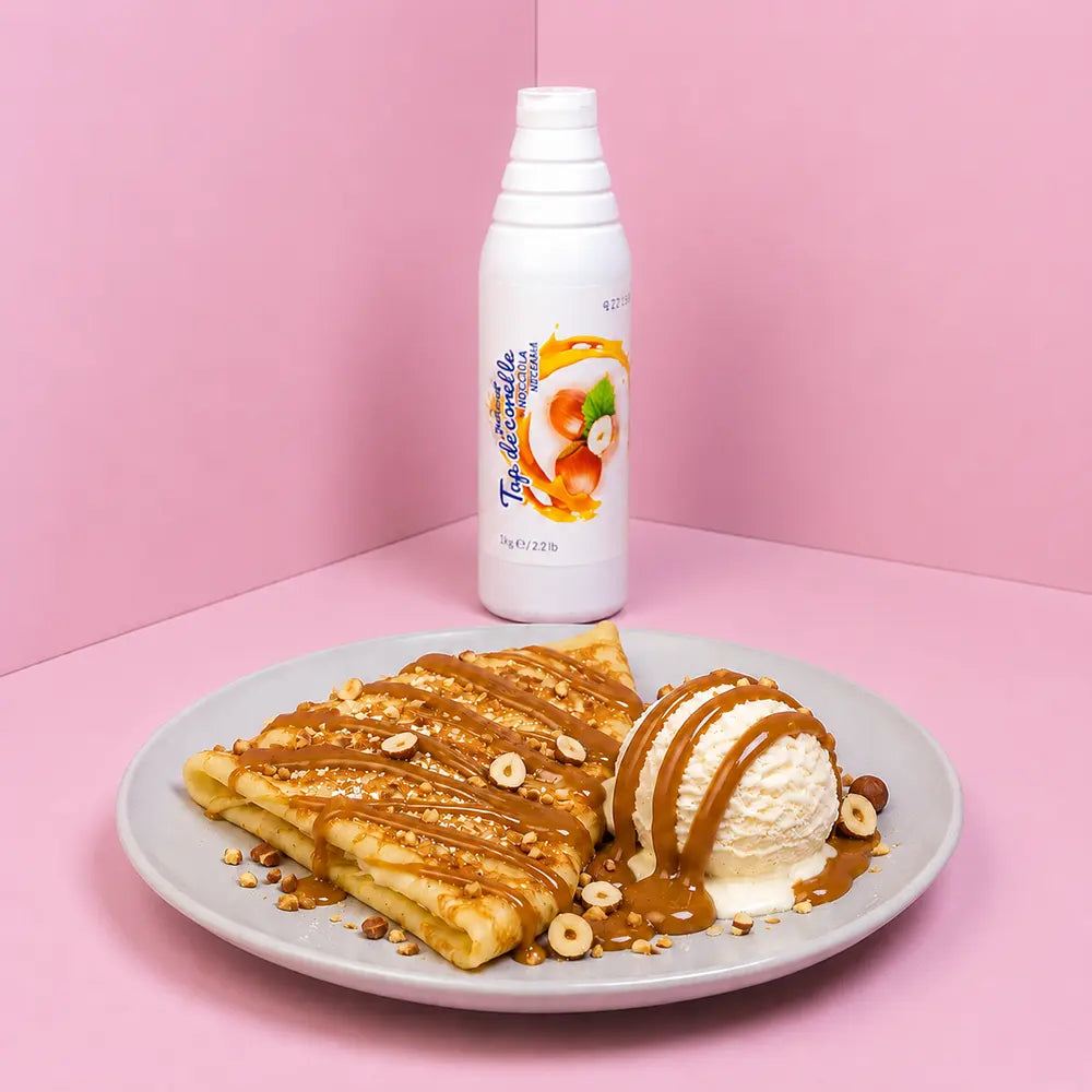 haslenusstopping für dessert und eis