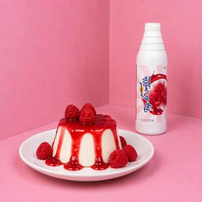 topping himbeere ideal für panna cotta
