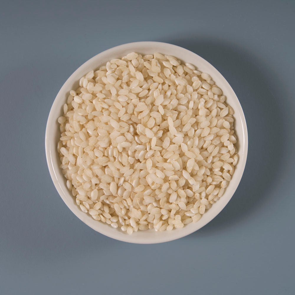 italienischer risotto reis der alten sorte maratelli aus dem piemont italien.