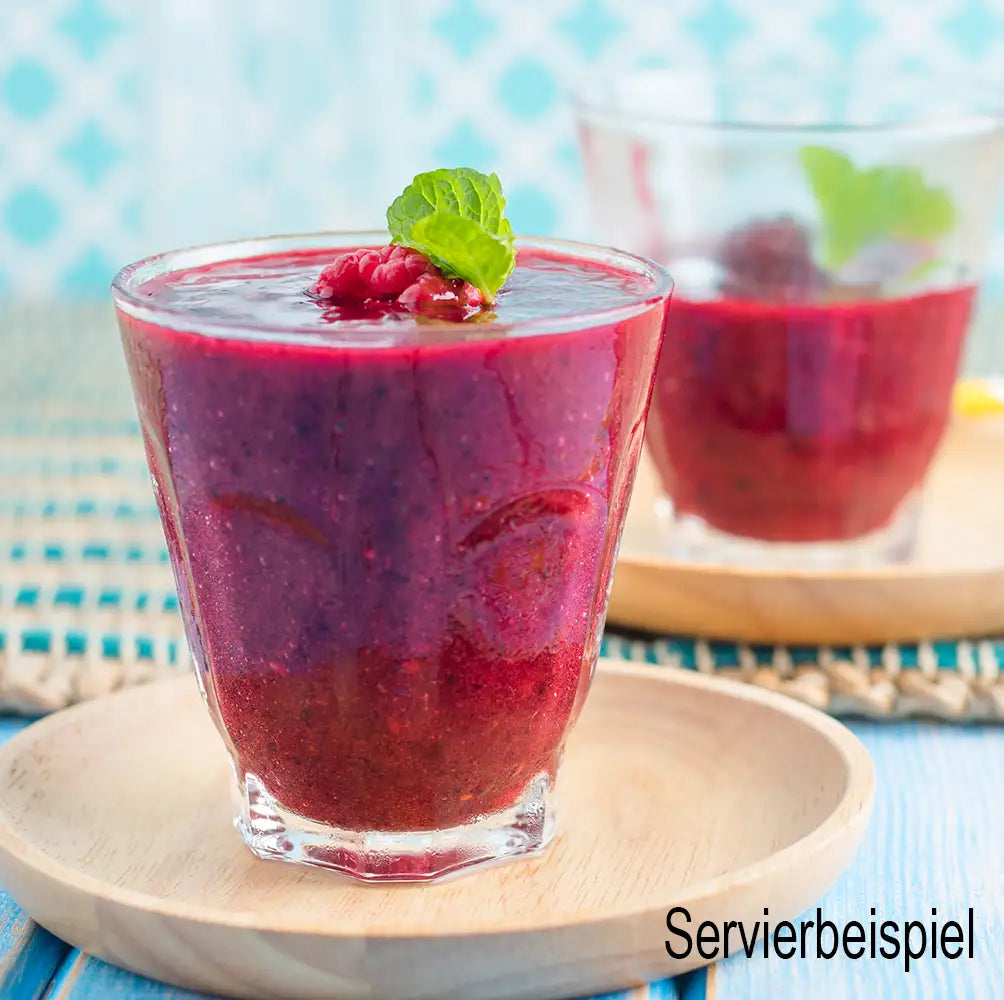 smoothies himbeere gastronomiezubereitung, paste mit 75% Fruchtanteil