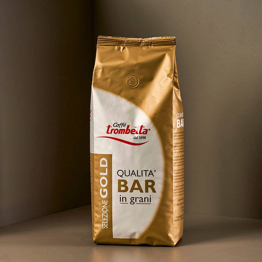 trombetta gold esspressobohnen tüte
