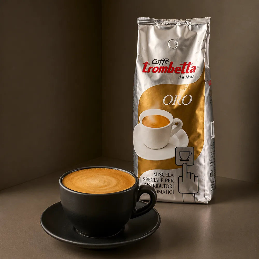 espresso für kaffeevollautomaten bohnen trombetta oro