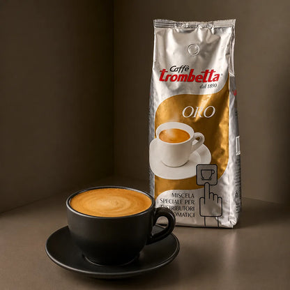espresso für kaffeevollautomaten bohnen trombetta oro