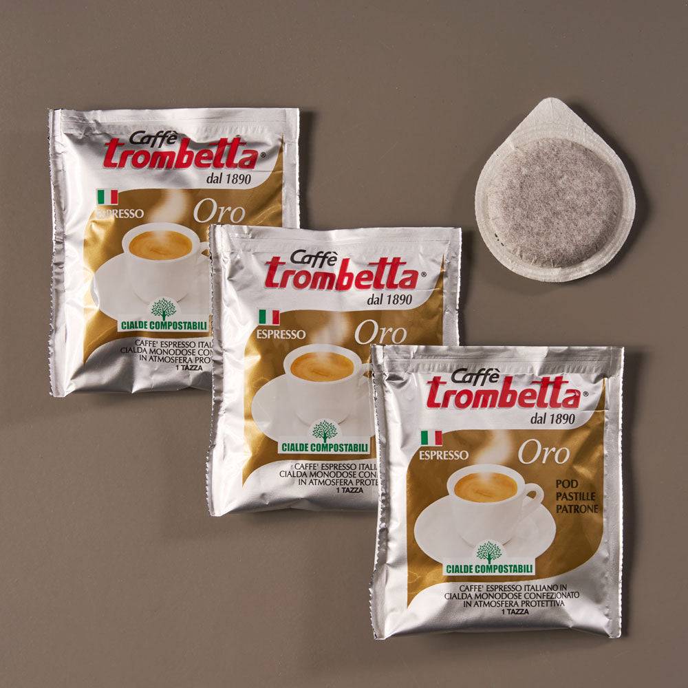 trombetta ese oro espressopads mit 80% arabica