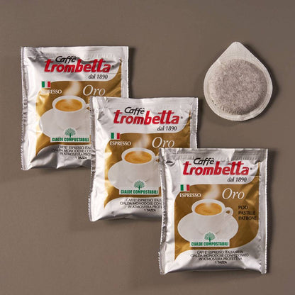 trombetta ese oro espressopads mit 80% arabica